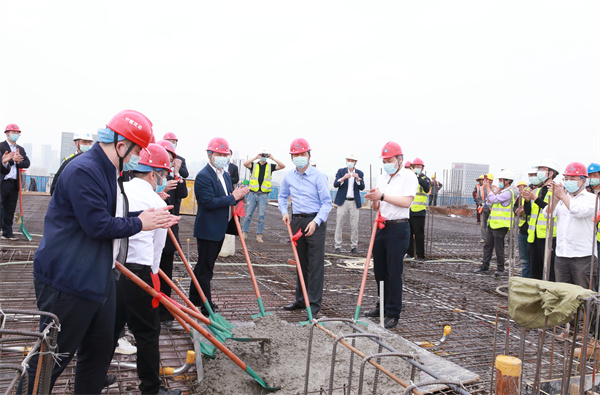 鴻頂大吉、鴻圖大展，浙商中拓總部大樓結頂儀式圓滿舉行