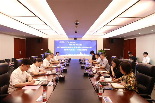 省海運集團黨委書記、董事長陳金到我司調(diào)研交流