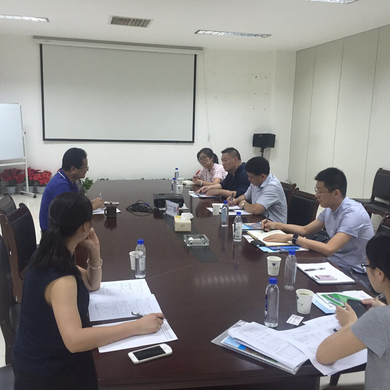 公司總經理張端清一行盡調考察杭州桑尼能源科技股份有限公司