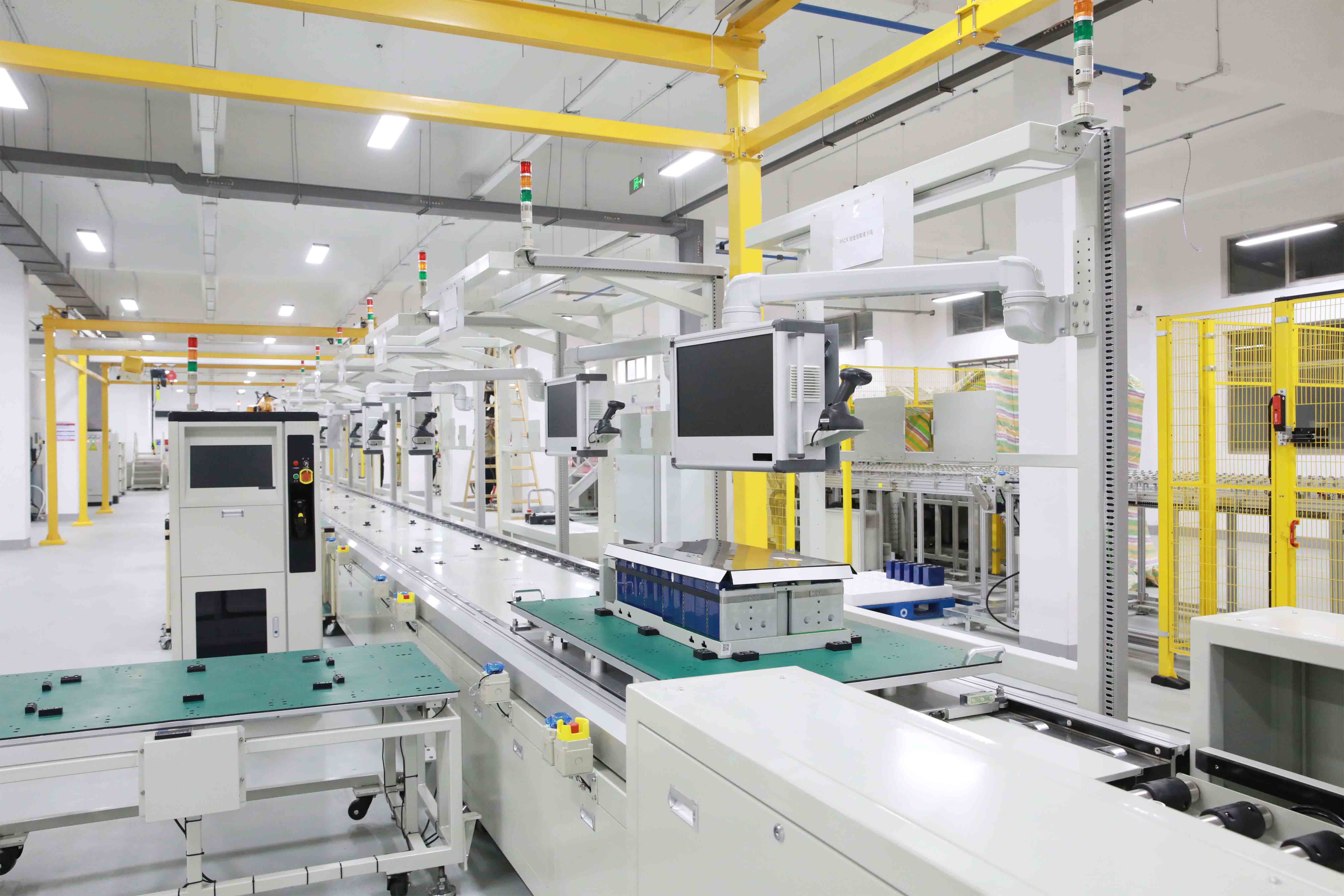 浙商中拓儲(chǔ)能模組工廠生產(chǎn)線